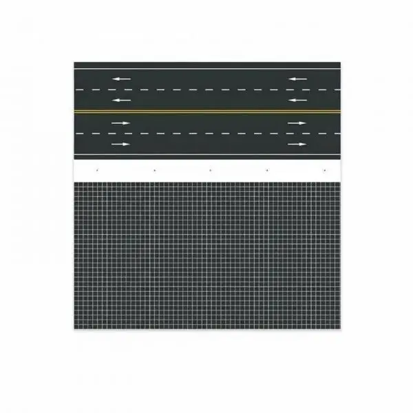 Traffic Base Sticker Sturdy 5mm PVC Board City Street Surface Crisp Markings for