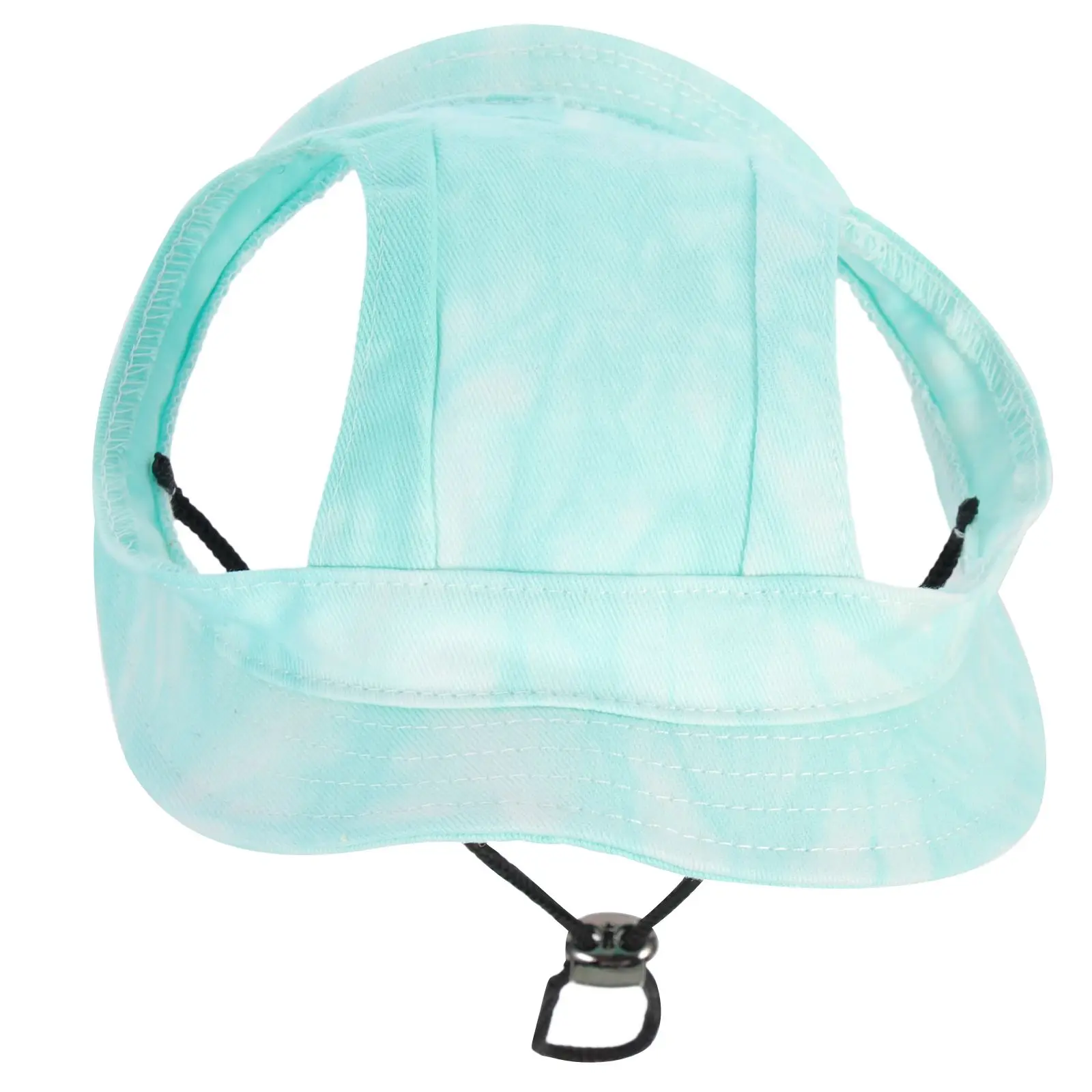 

Pet Baseball Dog Headdress Hat Adjustable Sun Bucket Light Green Ear Holes Summer Outdoor Dog Headdress Puppy Caps