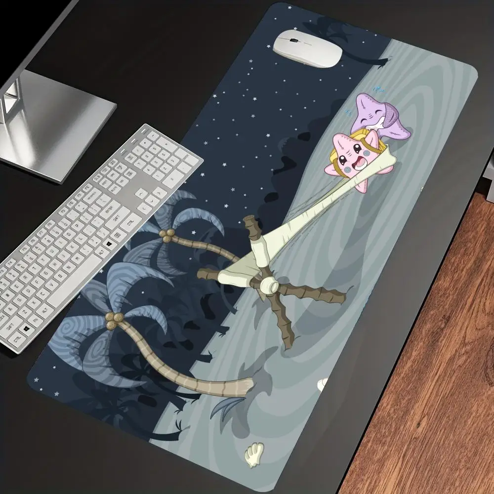 

Nighttime Beach Slingshot Mouse Pad Desk Mouse Pad Cute HD Desk Pad Extended Gaming Keyboard Mats Large XXL Gamer Mousepad 90x40