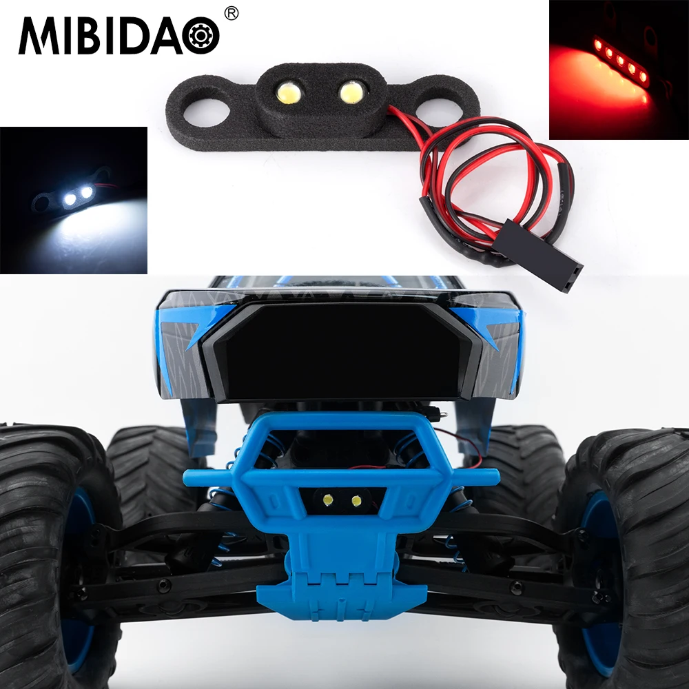 MIBIDAO-Juego de luces LED delanteras y traseras para coche de pie grande 1/10 ARRMA GORGON RC, piezas de decoración de actualización de camión y coche