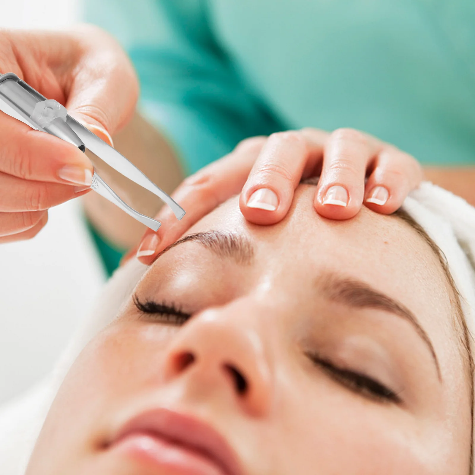 2 шт., пинцет для бровей со светодиодной подсветкой, прецизионный инструмент из нержавеющей стали для формирования бровей, удаления волос на лице, инструмент для ухода за макияжем