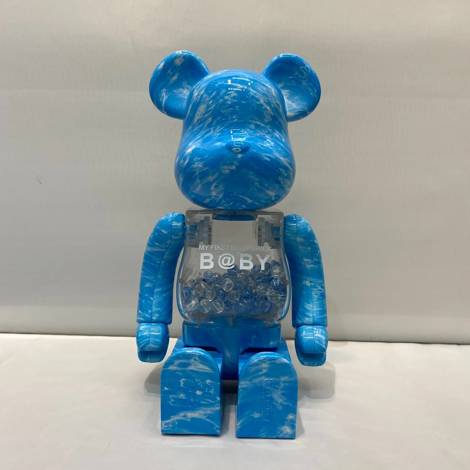 Bearbrick 400% Water Ripple Qianqiu Building Block Bear 28cm Height Joint Can Be Rotated Desktop Collection Ornaments Gift Figur