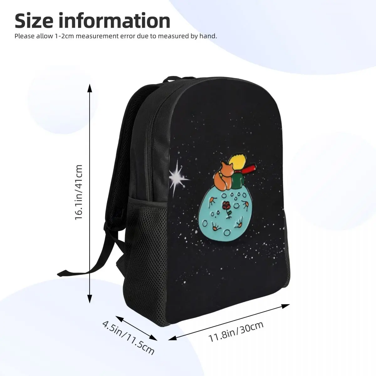 Customized The Little Prince Backpack Women Men Fashion Bookbag for School College Le Petit Prince Bags