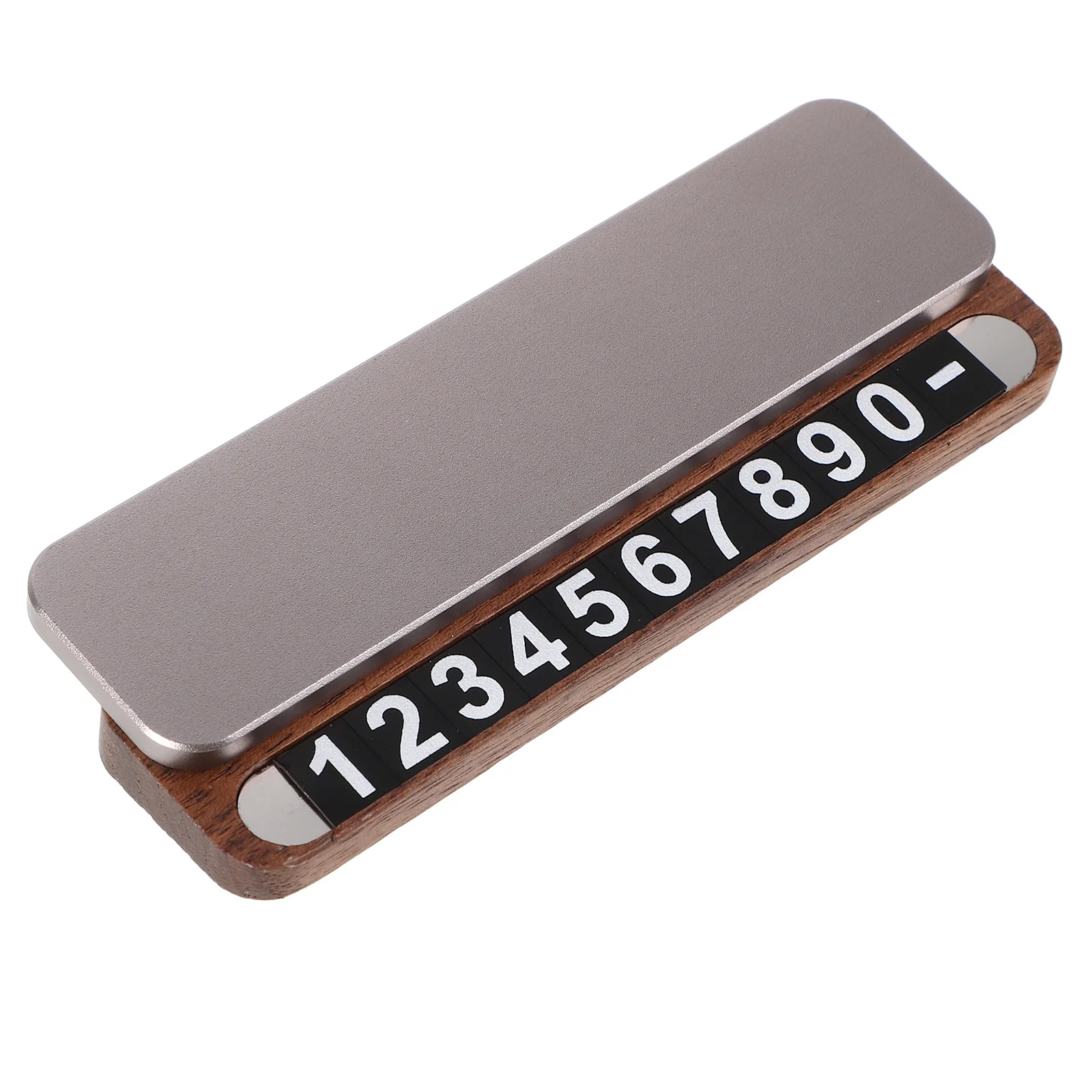 

Temporary Parking Phone Wooden Car Dashboard Decoration Easy Vehicle Relocation Move Car Number Holder