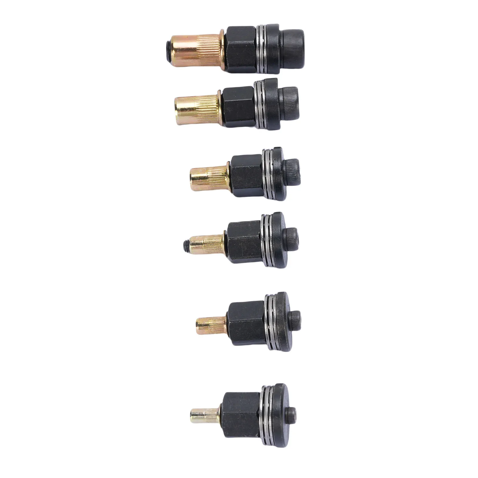 6Pcs Rivet Nut Tool Set M3 M4 M5 M6 M8 M10 Carbon Steel Hand Rivet Nut Gun Head for Narrow Space Furniture Industrial