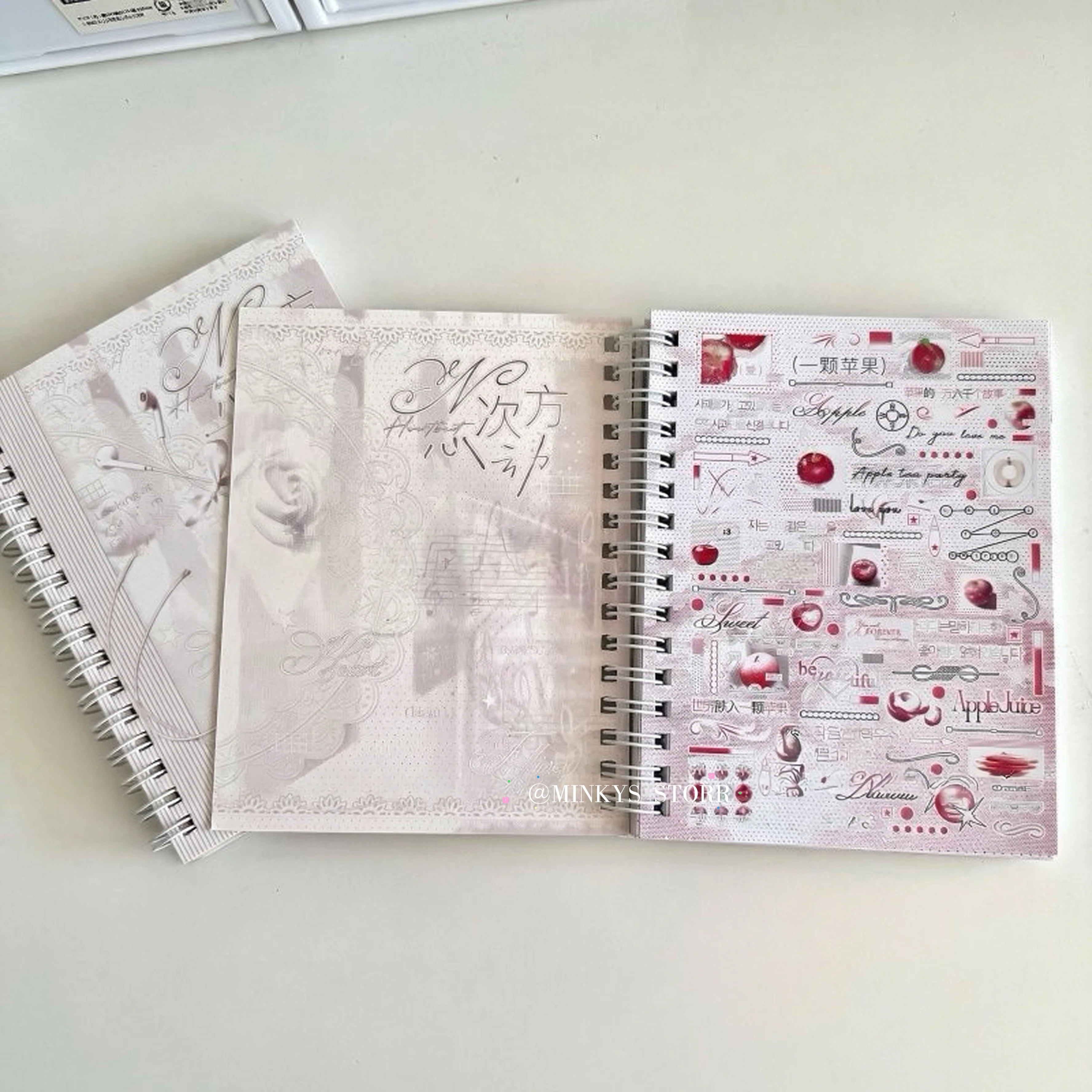 Heart Flutter to the Power of N Kawaii 27 Sheets Kpop Sticker Book Decorative Journal Material Sticker Kids Gift