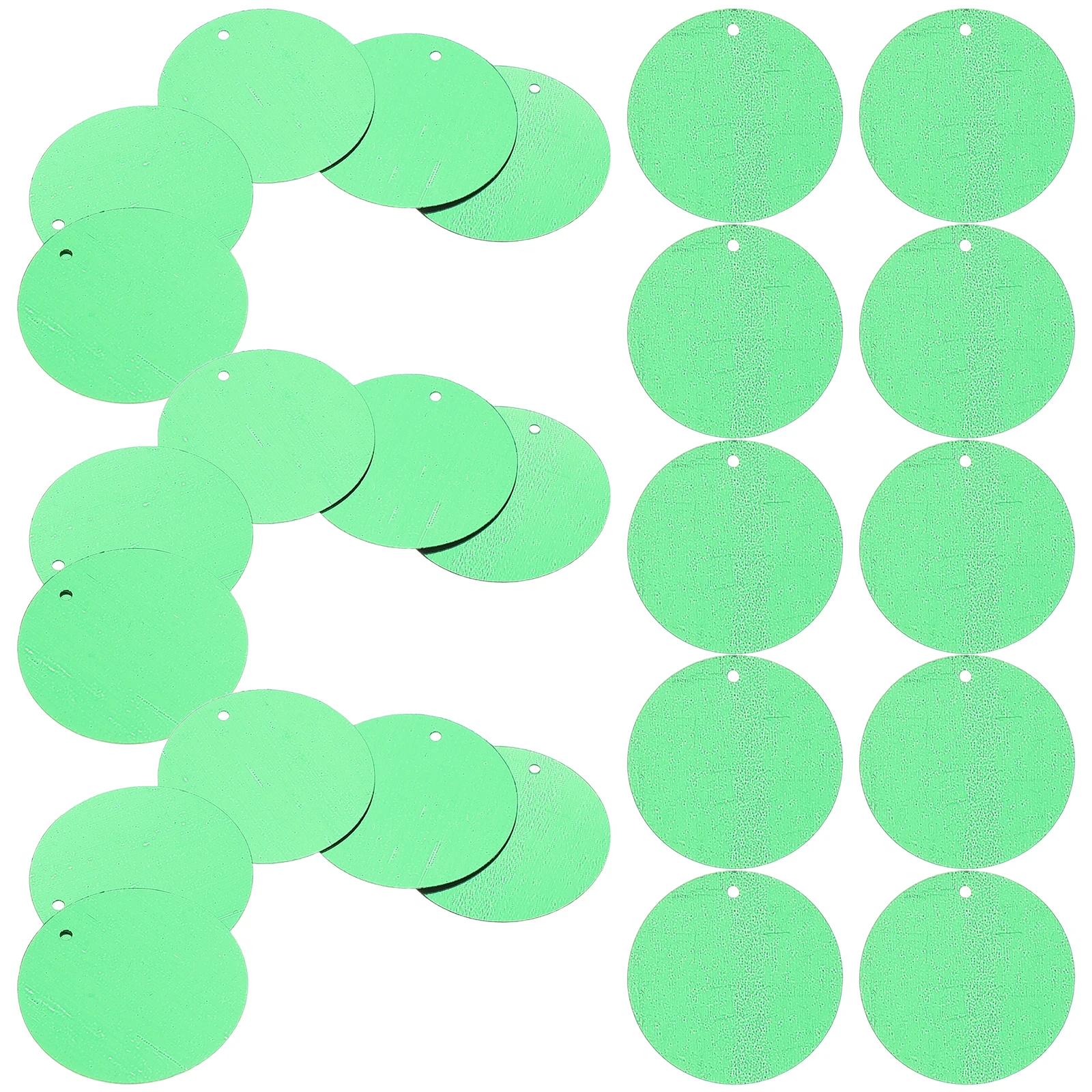 

100pcs Green Round Sequins Flat Mini Jewels Durable Diy Embroidery Craft Ornament Kit Sparkle Holiday Carnival Large Flat Round