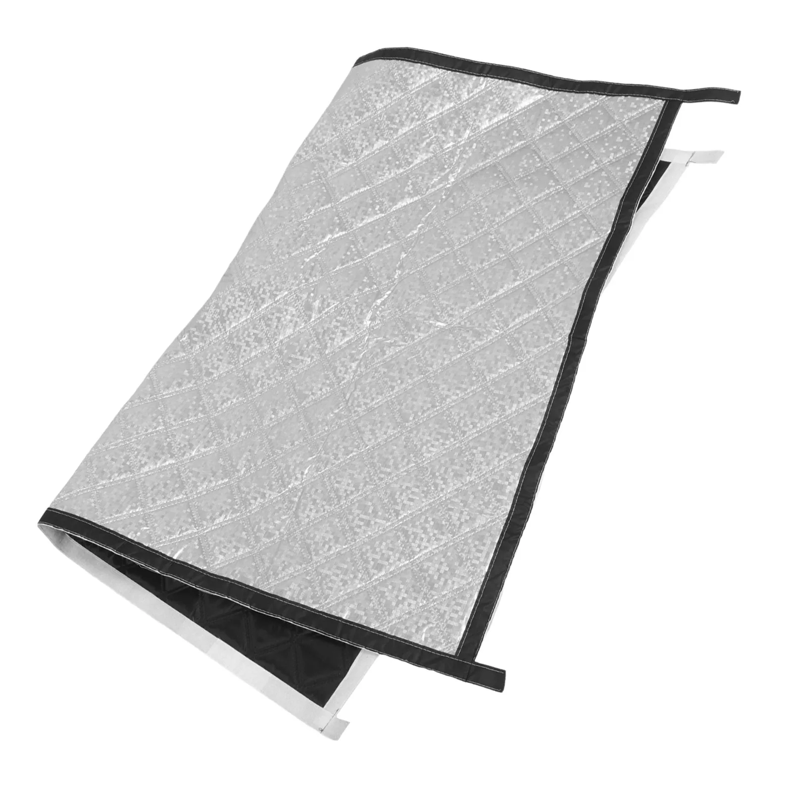 No-Drill Thermal Insulated Window Curtain 47x35 Inch Reflective Aluminum Foil Graphene Windproof Winter Window Cover for Home view 3