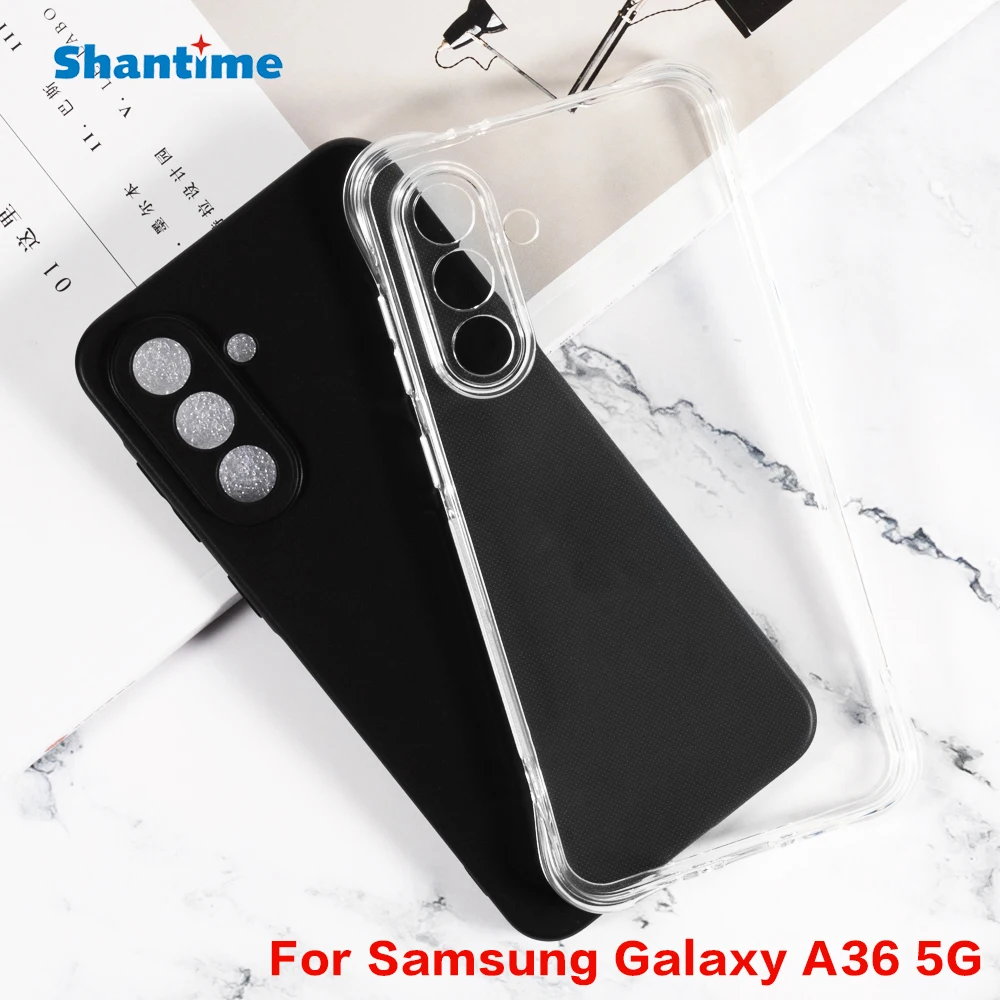 Case for Samsung Galaxy A36 5G TPU Shockproof Rubber Cover Protective Flexible Shell