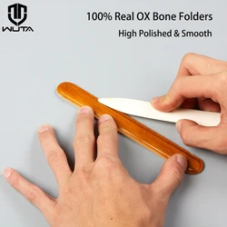 WUTA 100% OX Bone Real Cow Bone Folders Leather Tools For Scoring Folding Creasing Paper Edge Bookbinding Stain Removing Scraper
