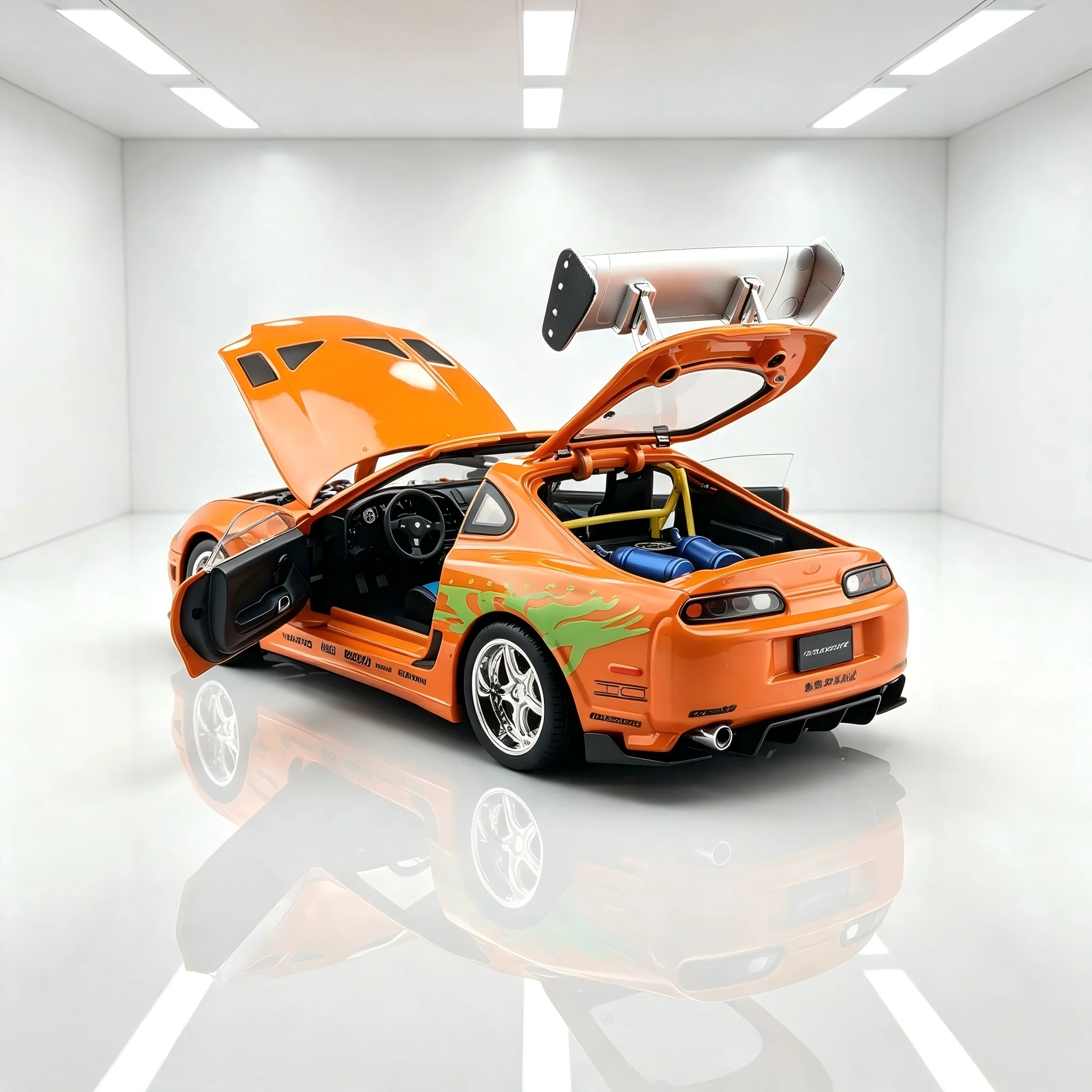 1:24 Scale High-Grade Alloy Sports Car Model - Stylish Design, Exquisite Craftsmanship, Realistic Appearance Whether It's Home Decor or Not, It's Still a Part of Home Decoration.