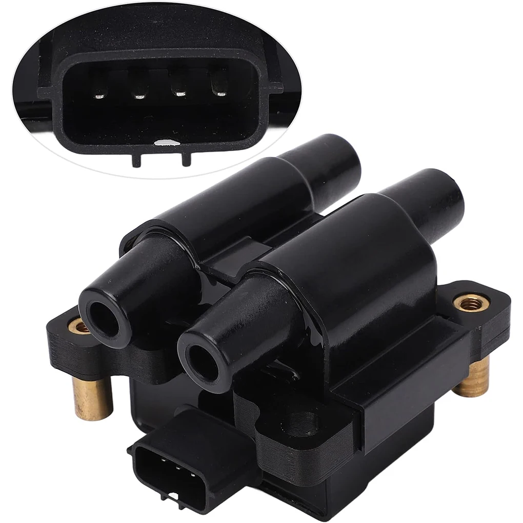 Black Long Lasting Car Ignition Coil For Improved Engine Performance Not Easy To Break Durability