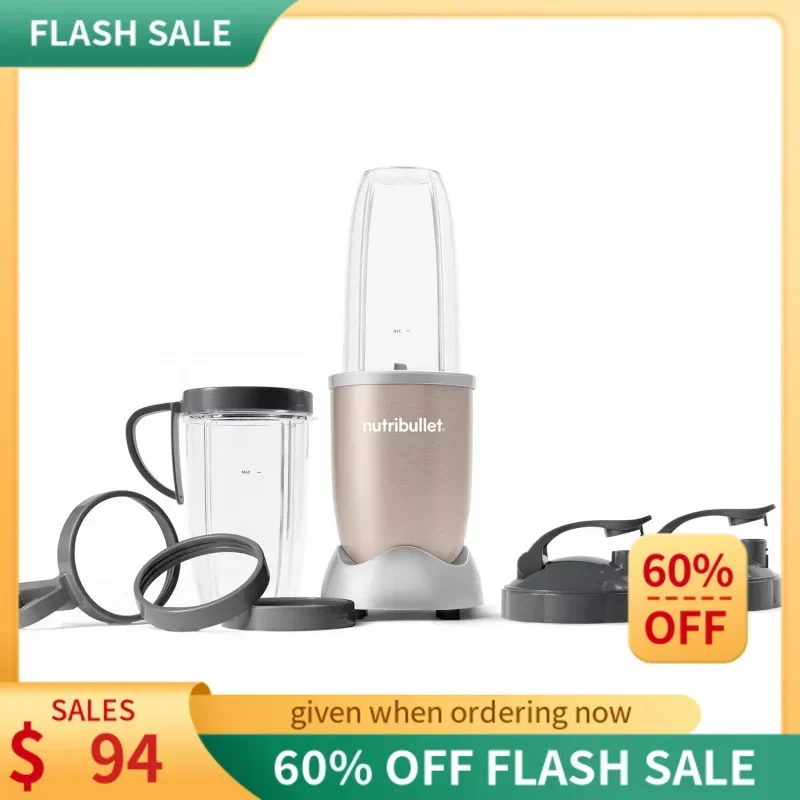 

Qwnutribullet pro 900 watt personal blender-13-piece high-speed blender/mixer system,Champagne