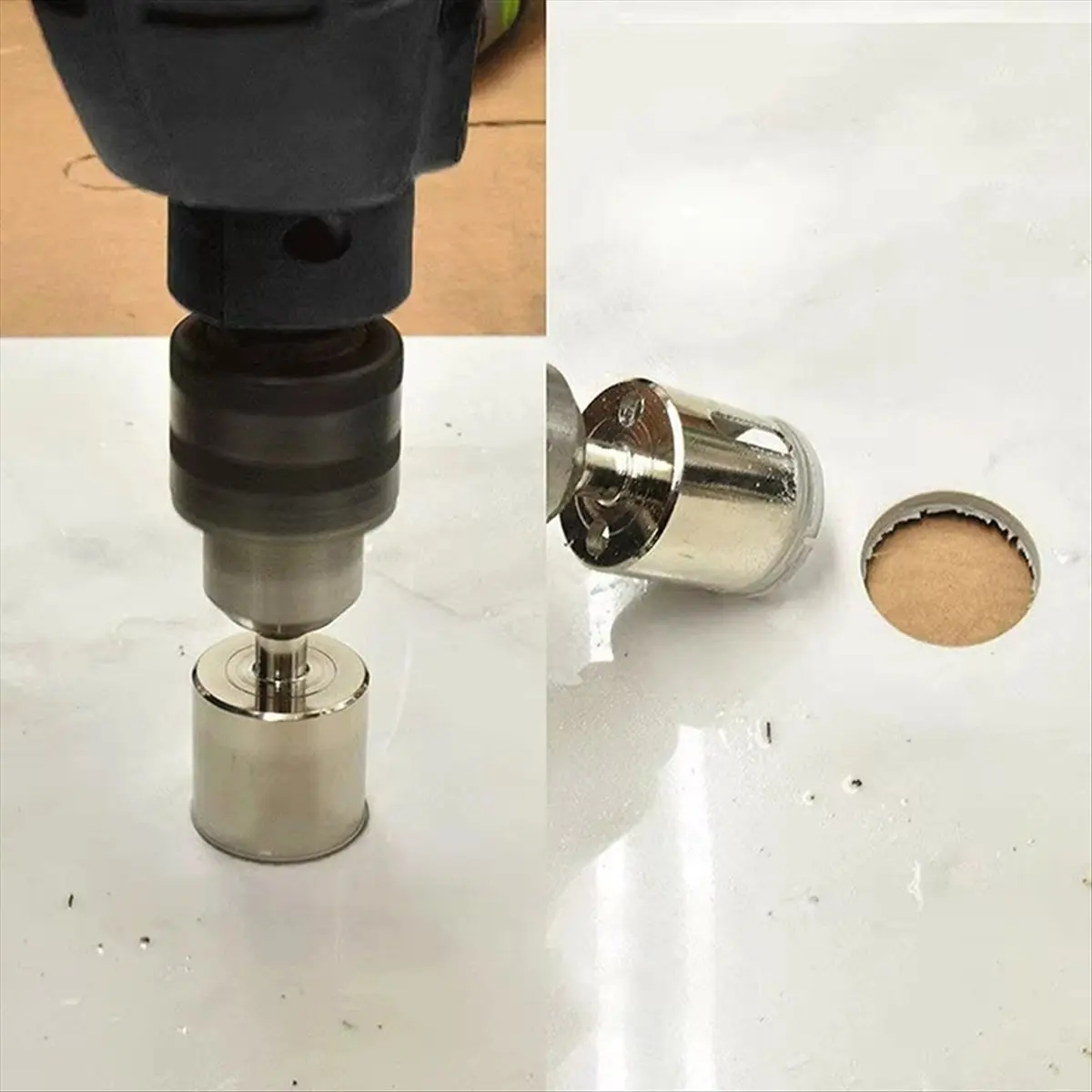 Top Sale 15PCS Hole Saw Kit 6-50mm Hollow Core Drill Bits for Drilling Glass Stone Tile Bottles Drill Bits Set Tools