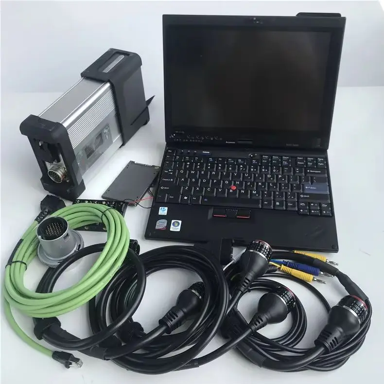 

Mb Star C5 V2025.12 Автономный/Онлайн-программирующий инструмент OBD Wi-Fi со 90% новим ноутбуком X220T Сенсорный экран 512 ГБ SSD Полный набор 5 кабелей