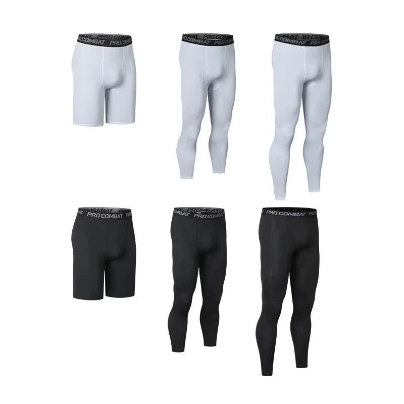 2026 New Style Men's Compression Leggings High Elastic Quick Dry Breathable Sports Base Layer for Gym Running Basketball Workout