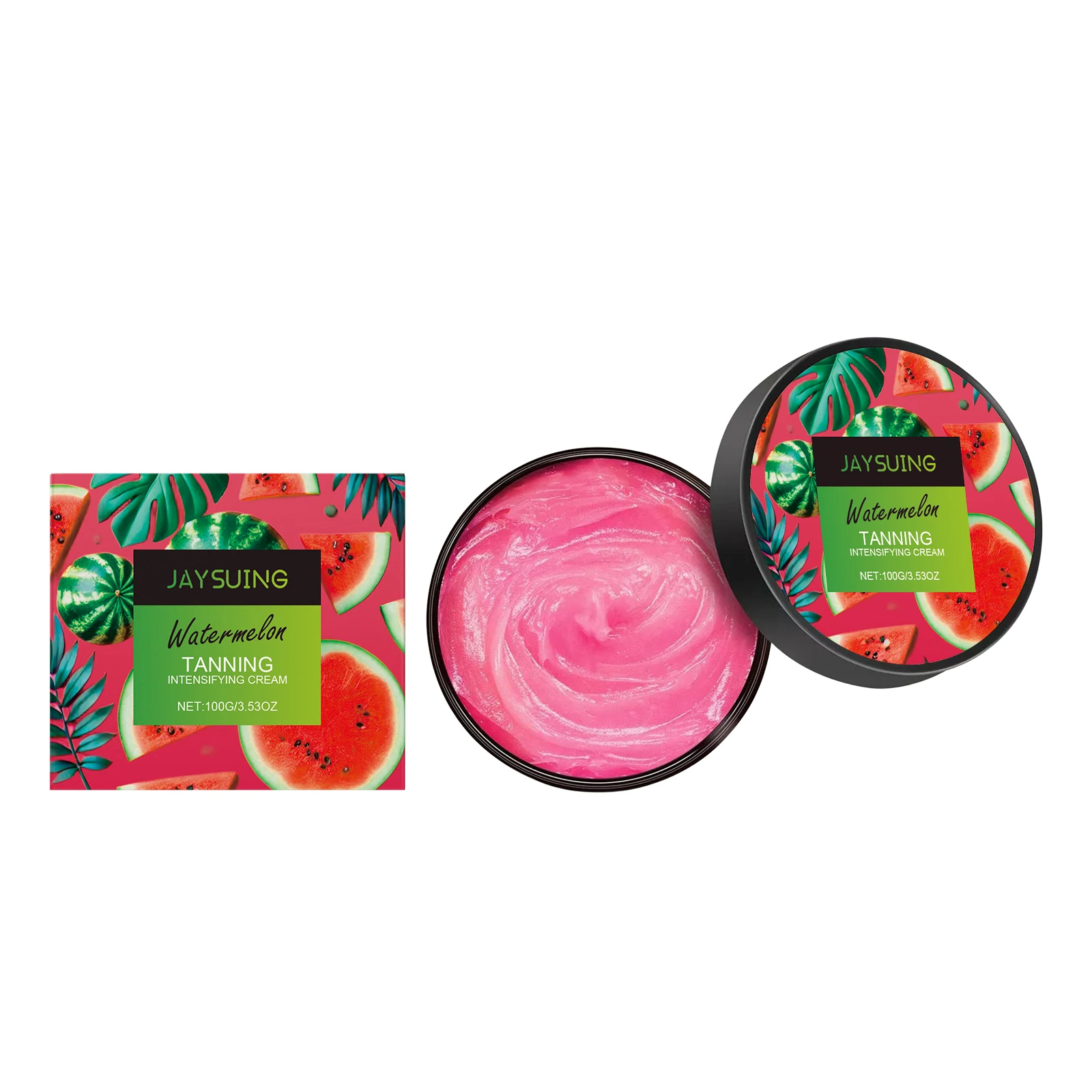 Intensive Tanning Gel Watermelon Tan Accelerator Water-Resistant Outdoor Sun Tan Ultra Quick Bronze Dark Sunless Tanning Lotion