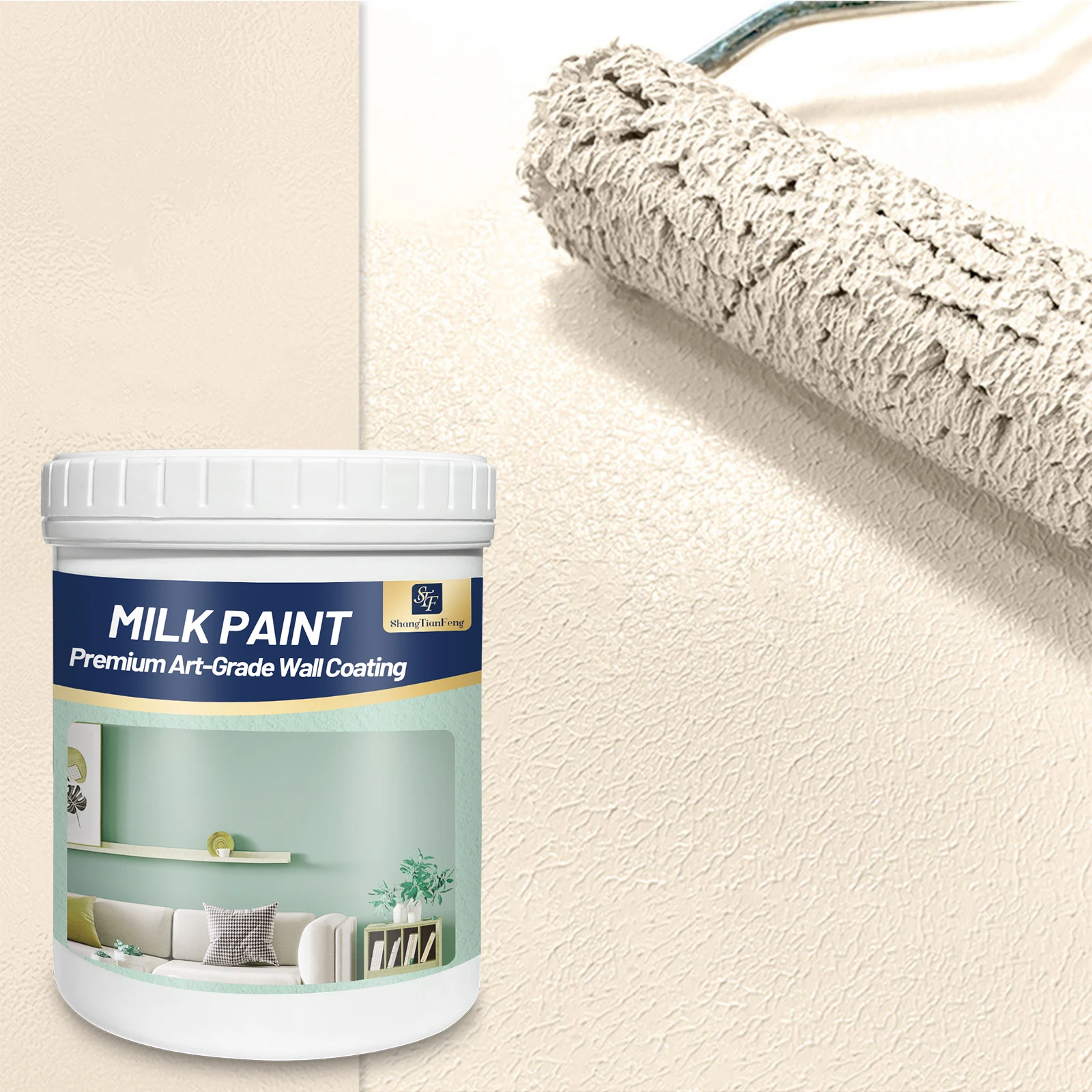 Peinture de renouvellement de la maison de Noël, finition satinée Zero COV & anti-moisissure, Black Friday Deal, couverture 1 manteau et résistant aux taches, Dr rapide