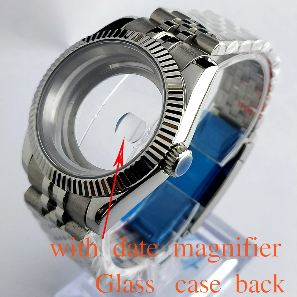 NH35 Case 36mm/39mm sapphire glass watch case fit NH35 NH36 NH34 movemen