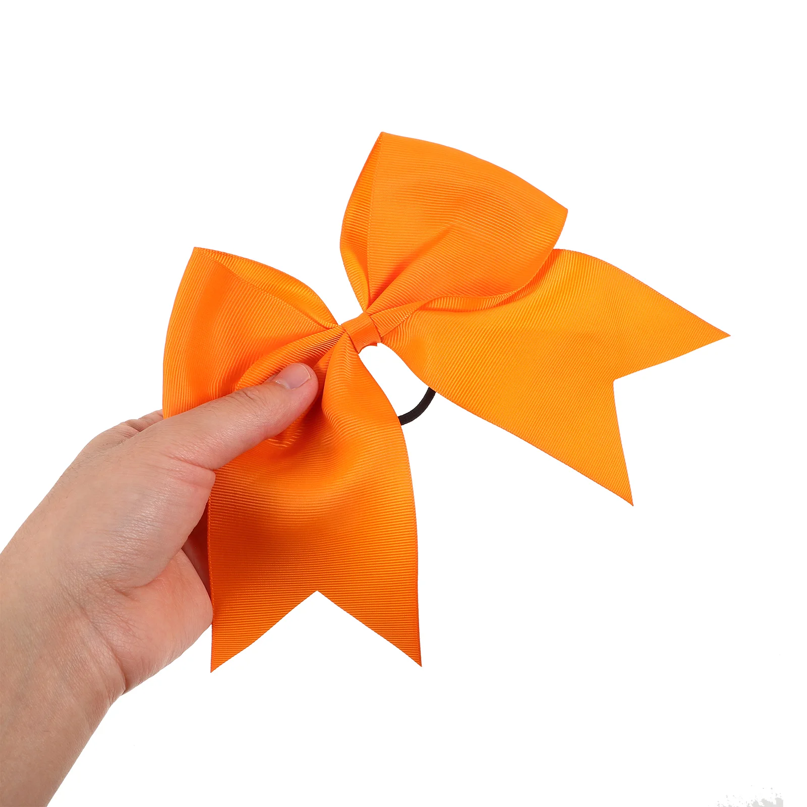 Orange Cheer Bow Headdress Cheerleader Bows for Girls Headband Hair Ribbons Bowknot