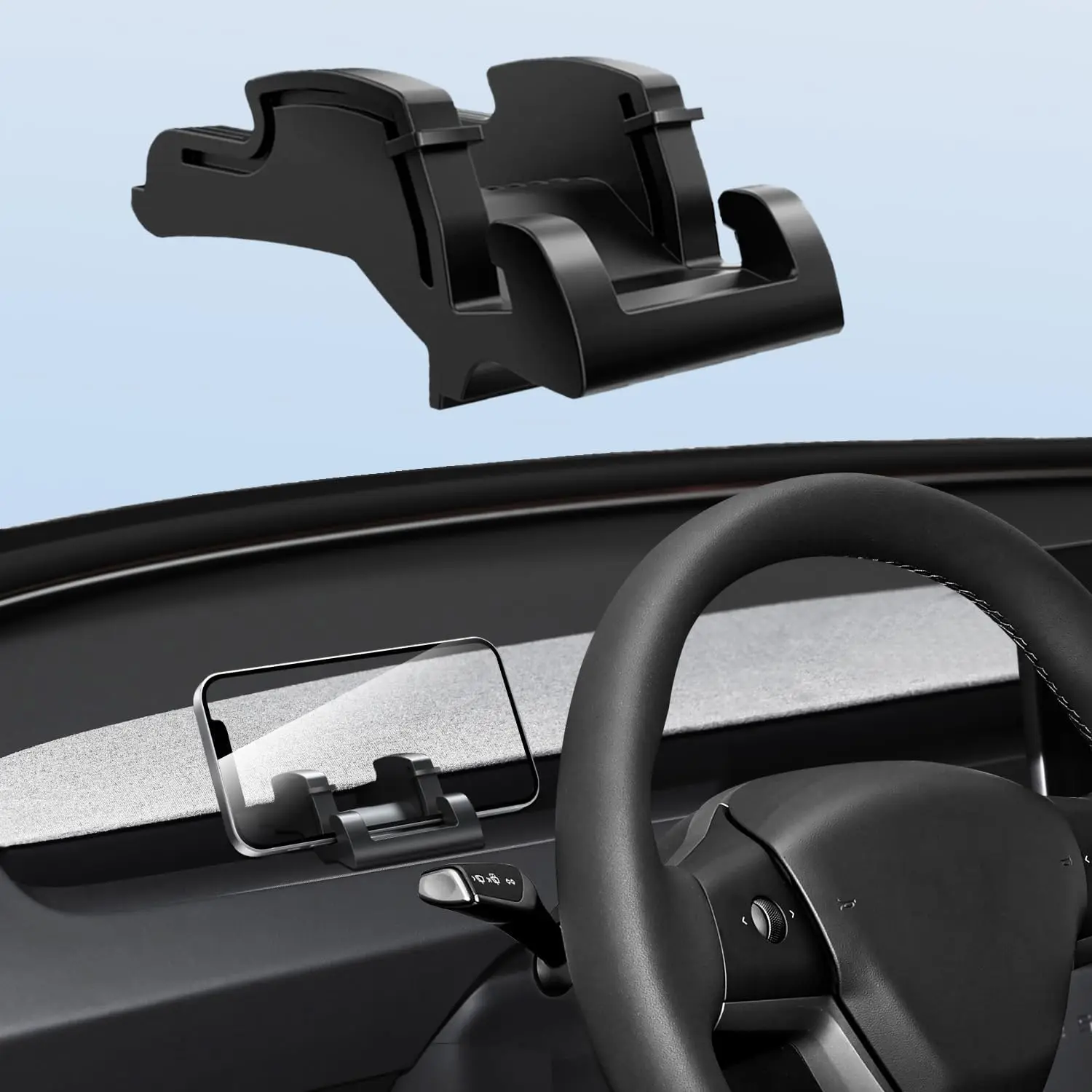 For 2026 Tesla Model 3 Phone Mount Holder Silicone Smartphone Bracket Compatible For Tesla 2026 New Model Y Juniper Accessories