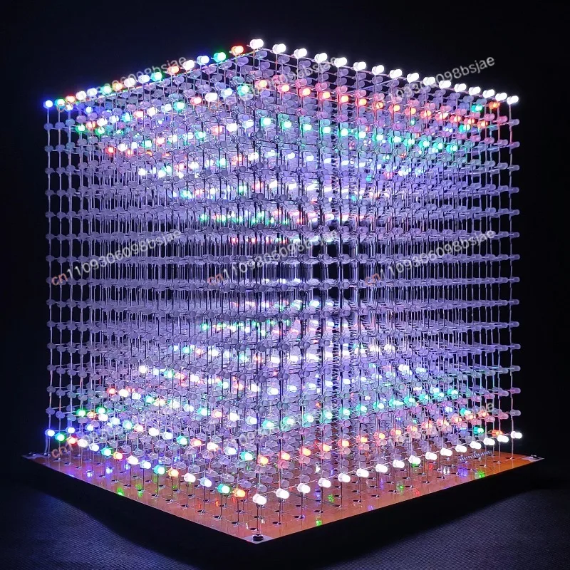 Набор 3D-кубиков Light Cube 16X16X16: Электронные компоненты для самостоятельной сборки, поддержка пользовательской анимации