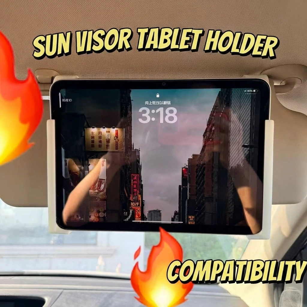 1Pair Car Tablet Holder Sun Visor Mount for 7 to 12 Inch Devices  Anti Slip Durable Design Long Trips Adults Kids image 3