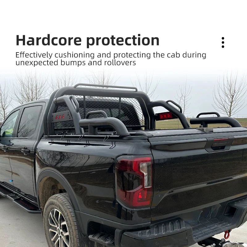 Precision-Fit Factory+ Ranger Raptor / Wildtrak Roll & Front Bull Bar Grille Guard Side Step Rails Complete Off-Road Rust-Proof
