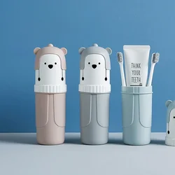 1pcs Portable Toothbrush Holder Box Travel Toothbrush Cup Mouthwash Cup Toothpaste Storage Container Bathroom Outdoor Supplies