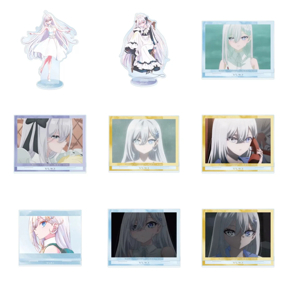 Anime Playing Death Games to Put Food on the Table Yuki Acrylic Stand Model Plate Keychains Bedroom Decoration 15CM