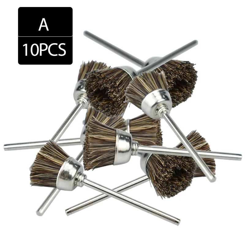 

10Pcs Dental Lab Polishing Wheel Polishers for Rotary Tools 2.35Mm Shank Hp Brush