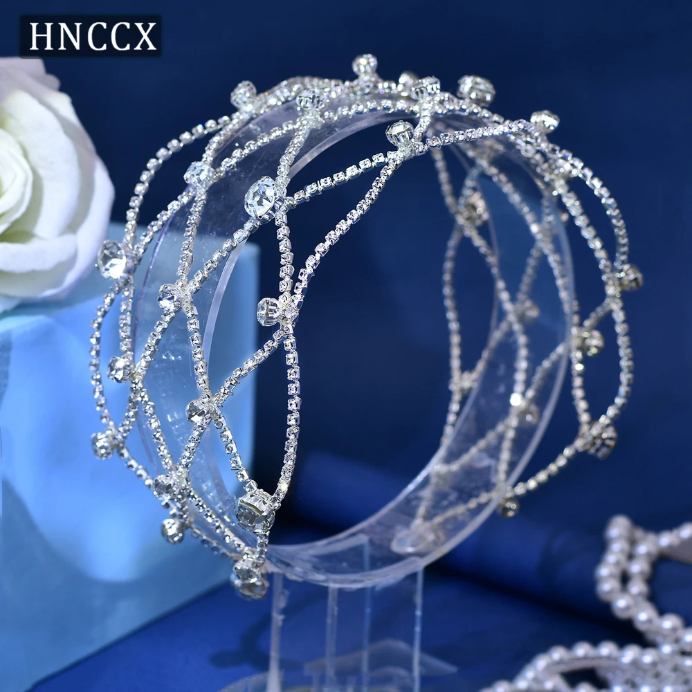 HNCCX Full Rhinestone Wedding Headwear Woman Hair Piece Elegant Girls Bride Headband Hair Accessories  Bridesmaid Headband CP447