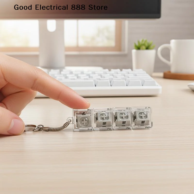 4/9 tombol DIY Keychain Keyboa - Gaming Keyboard Test ulasan dan harga