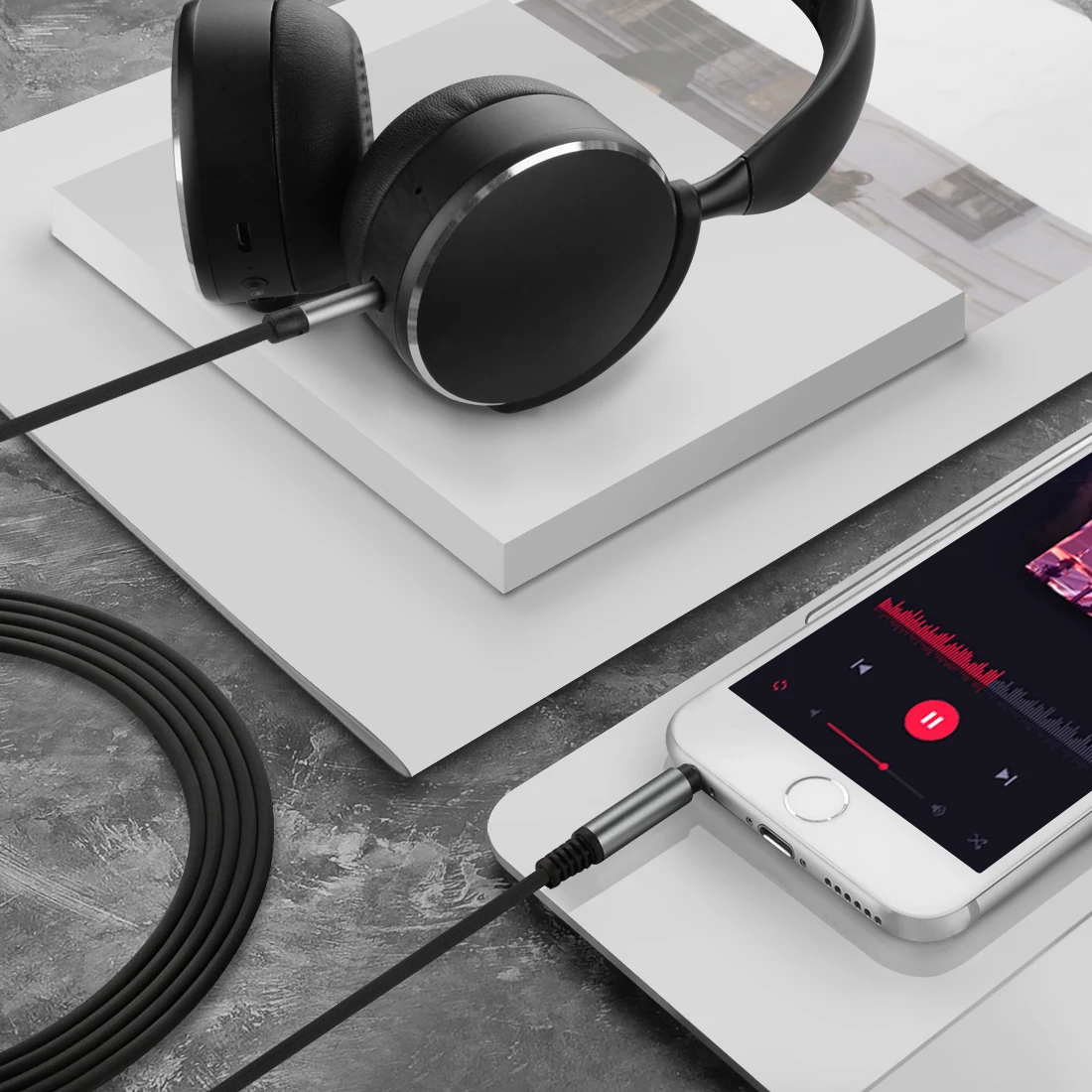 Аудиокабель Geekria, совместимый с наушниками AKG Y600NC Y500, Y50, Y40, N60NC, N700NC, N60, Y50BT, Y45BT, N700NC M2, N90Q