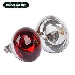 Pet Reptile Red Heating Lamp E27 100W 150W 200W 250W Heating Emitter Light Bulb For Turtle Lizard Reptile Pet Waterproof 220V