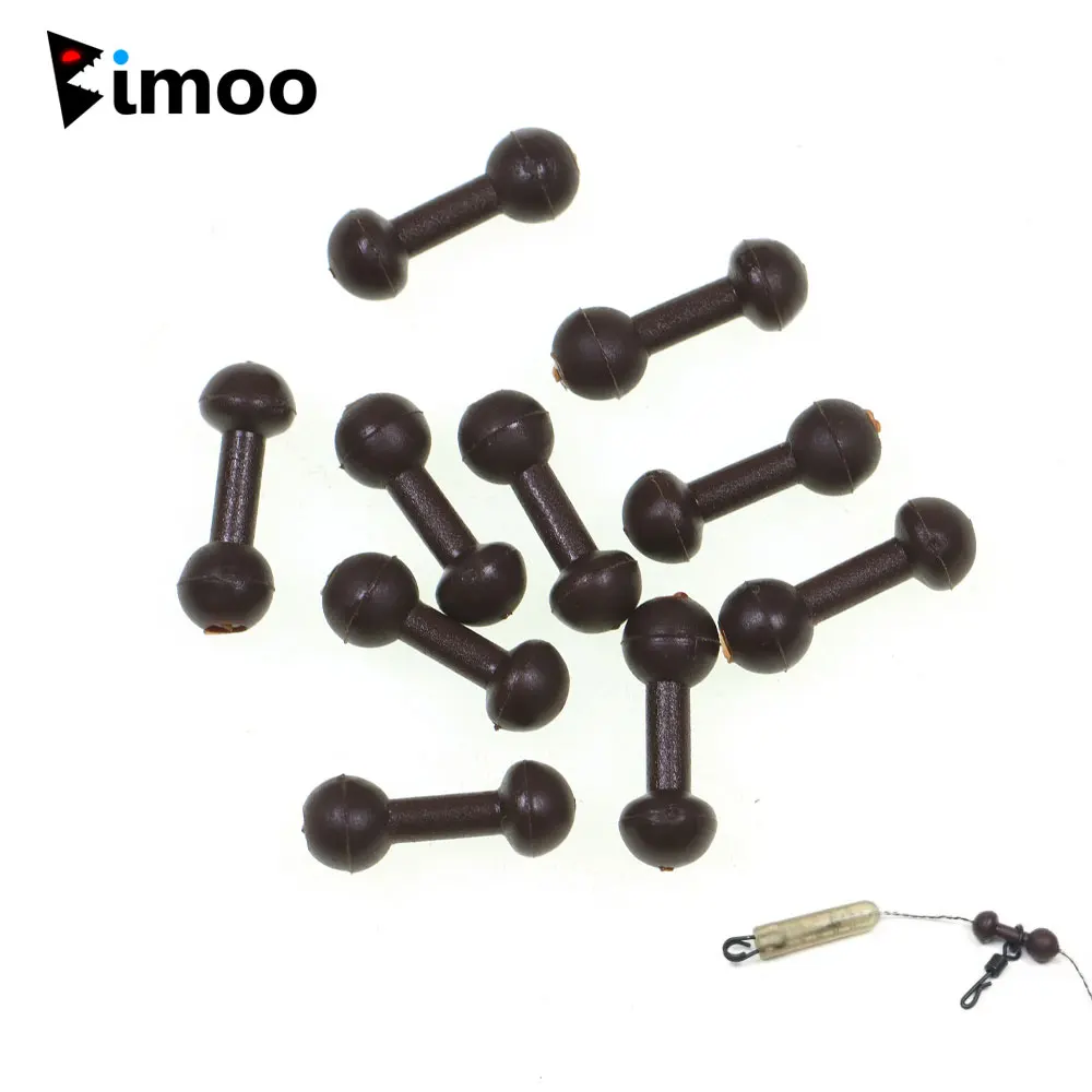 Bimoo 20/40pcs Carp Fishing Chod Quick Change Beads For Heli Rig Chod Rig Swivel Line Protector For Carp Coarse Fishing Tackle