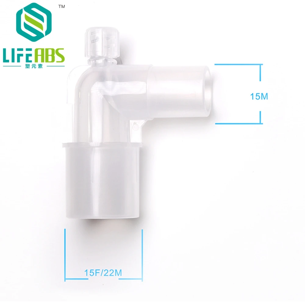 Anesthesia Tube L-shaped Connector Elbow Circuit Inside Outside Male and Female Tracheal Intubation Connector 90 Degree