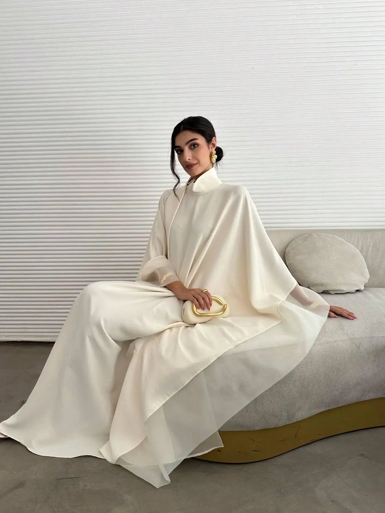 Middle Eastern Abaya Women Elegant Abayas Loose Pageant Dress Full Sleeve Evening Kaftans JilbabsIslamic Traditional Clothing