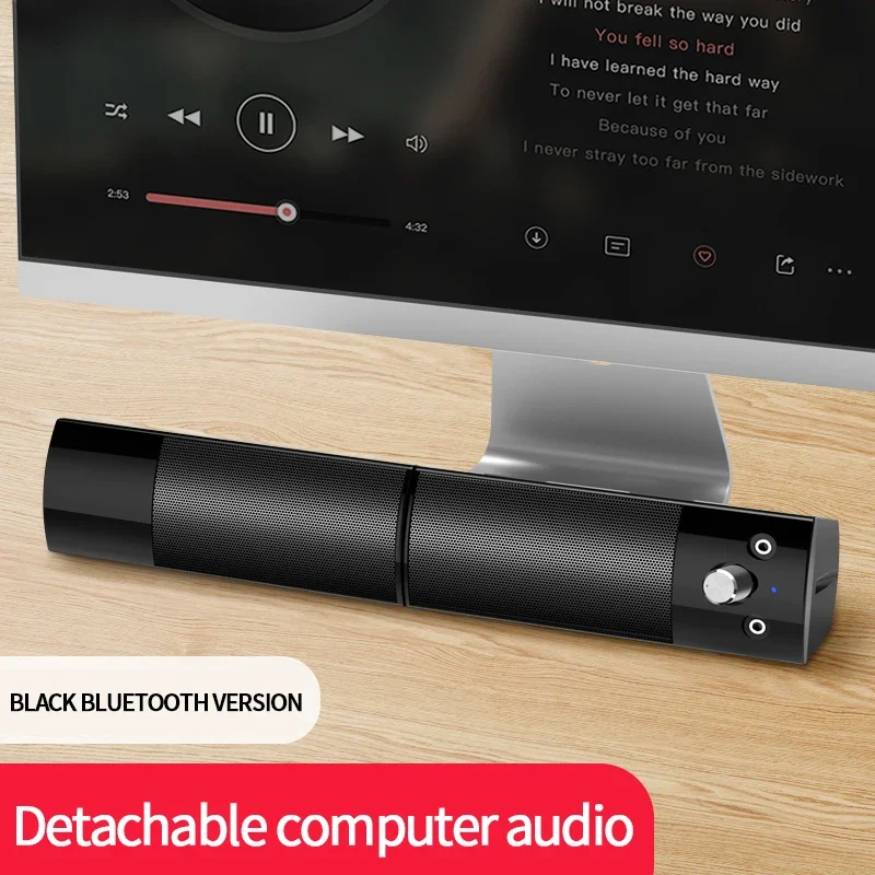 데스크탑 컴퓨터 스피커, USB 연결, 강력한 블루투스, 스테레오, 노트북, 듀얼 스피커, 3D 스테레오 서라운드 시스템, PC, tv용