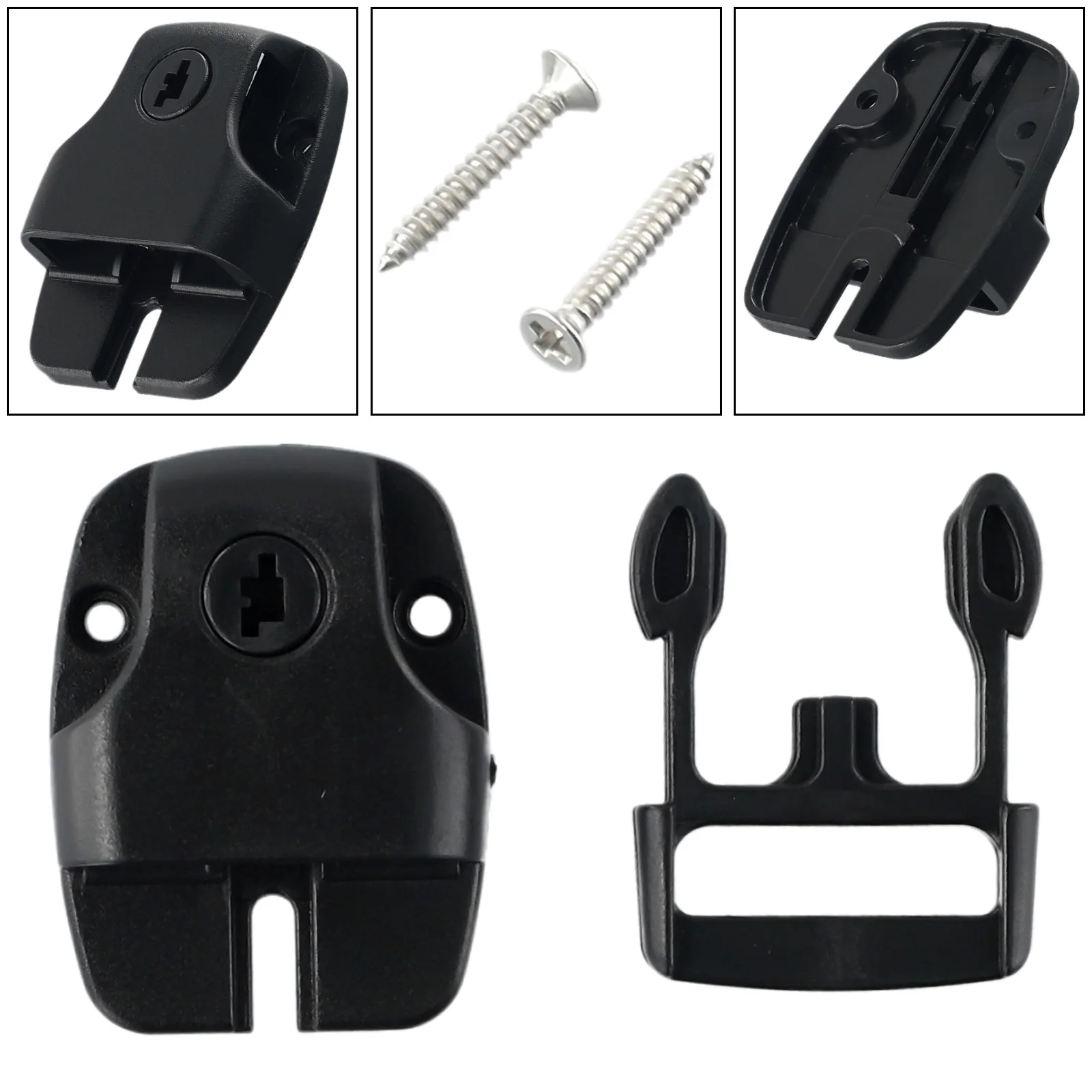 

4 Set Spa Tub Cover Broken Latch Repair Kit Clip Lock With Key And Hardware Safety Plastic Fastener Buckle With Key