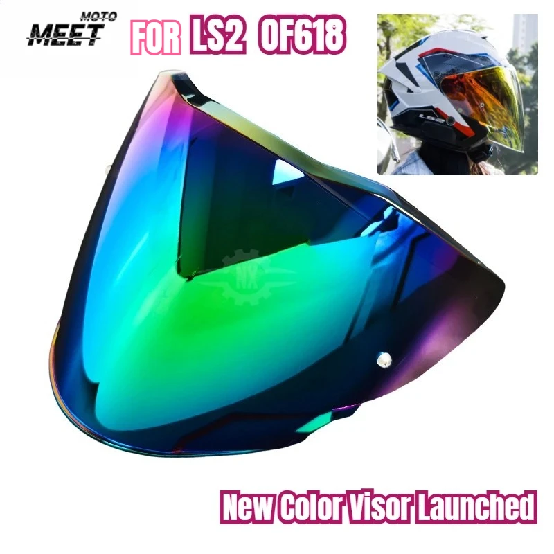 New Color Visor Launched！For LS2 OF618 Symphony Green Lens ,LS2 VERSO II Helmet Lens  Replacement Accessories