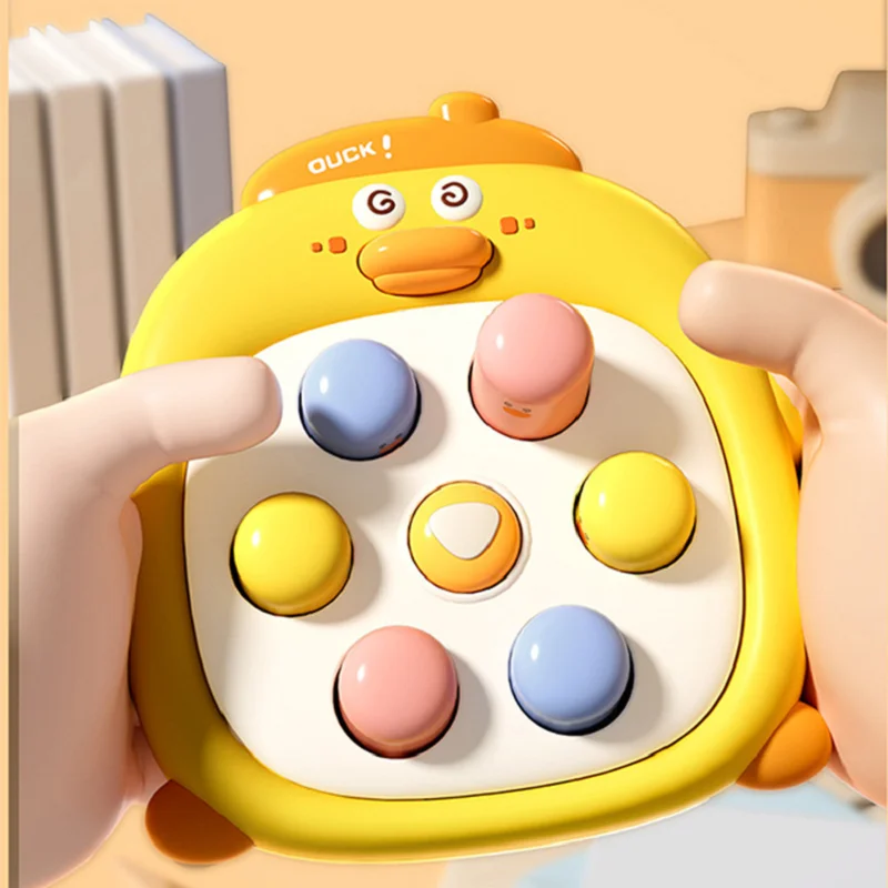 DokiToy Duckling And Hamster Decompression Baby Press And Play Toy Mini Cute Parent-child Interactive Game Tool Hot Sale 2024