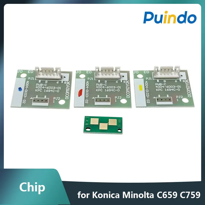 

1Set Imaging Assembly Counting Chip for Konica Minolta Bizhub C659 C759 Drum Chip