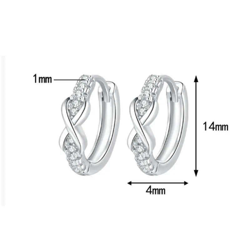 Knob spin d vvs1 voller Moissan ite Creolen gra zertifiziert 925 Sterling versilbert 18k Ohrringe für Frauen Party Geschenk Schmuck