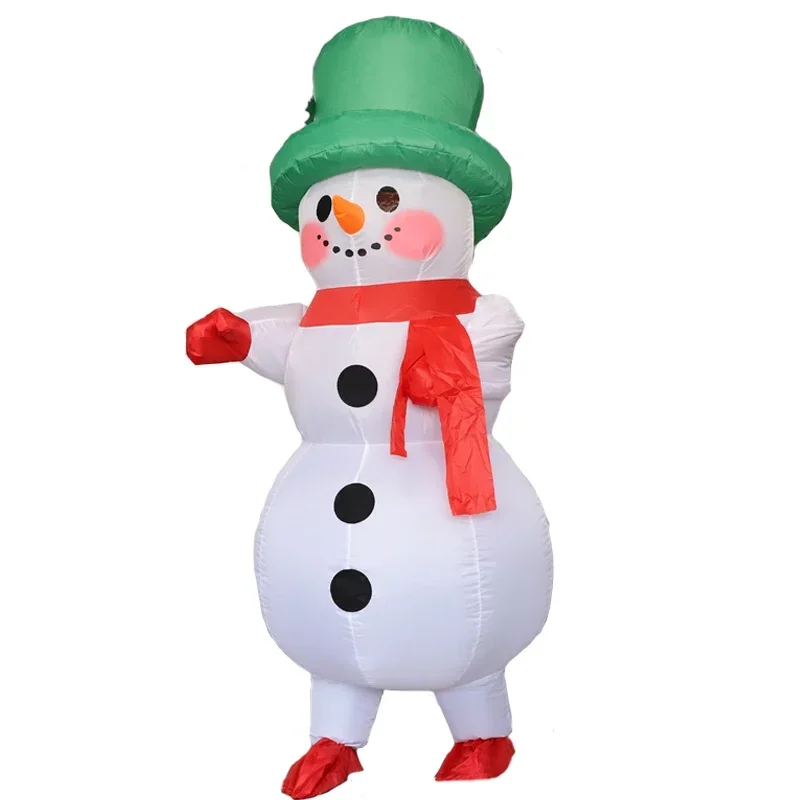 Costume Gonflable de Mascotte de Cosplay d'Halloween pour Adulte, Bonhomme de Neige, Père Noël, ixde Carnaval, MN9