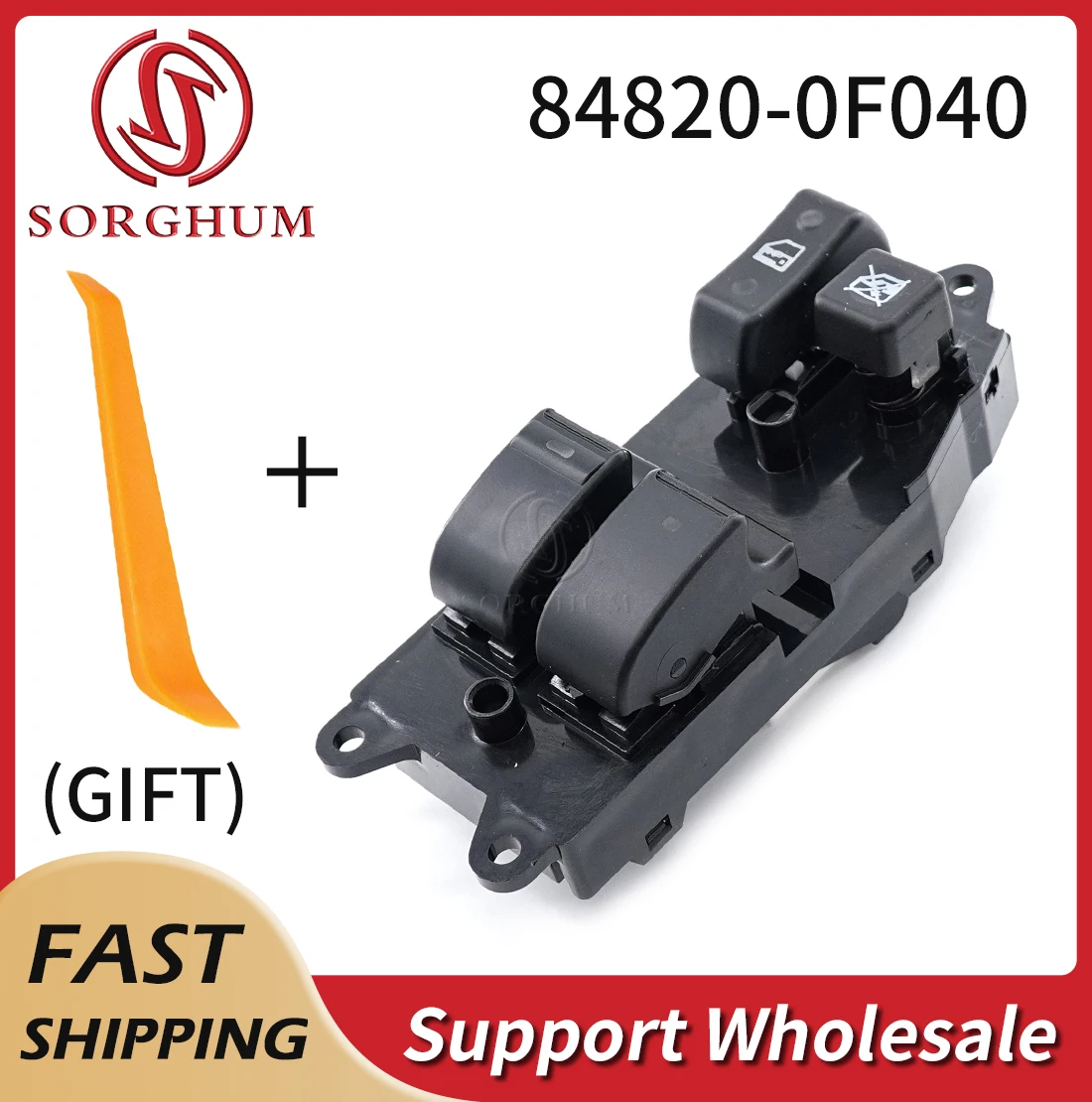 Sorghum 84820-0F040 Car Front Left Side Auto Master Window Electric Switch Button For Toyota Corolla Verso 2002-2007 84820-02110