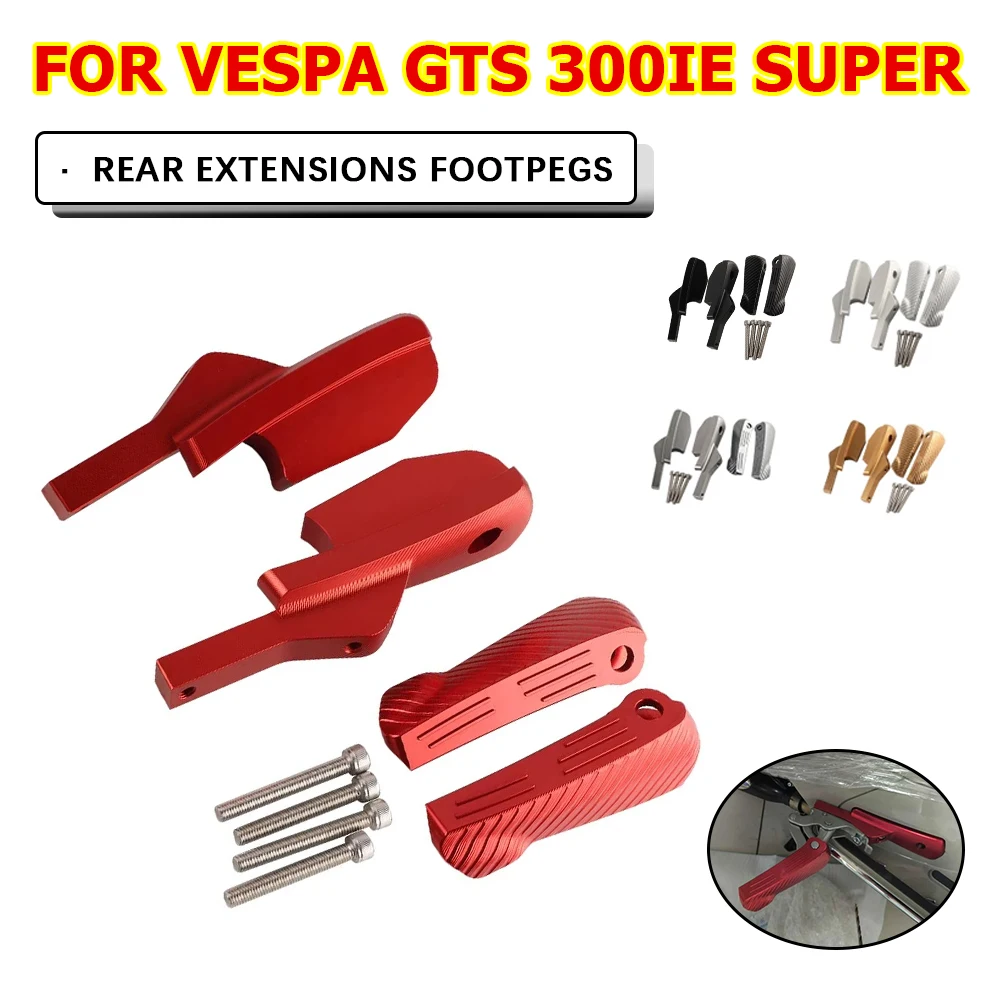 

Для Vespa GTS 300ie Super Sport Touring 250ie 125ie 125 250 300 Аксессуары для мотоциклов Подножки Подставки для ног Колышки Задняя педаль Новый