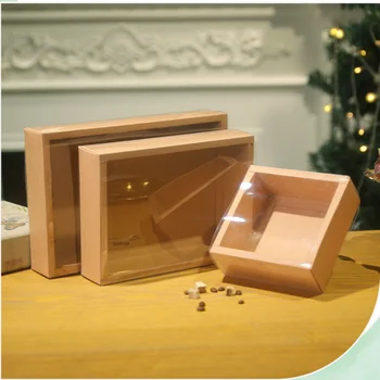 10個裝禮盒,透明PVC蓋紙質包裝盒,長方形抽屜式糖果餅乾盒,大號 8 最佳銷售 大號禮盒 - №7