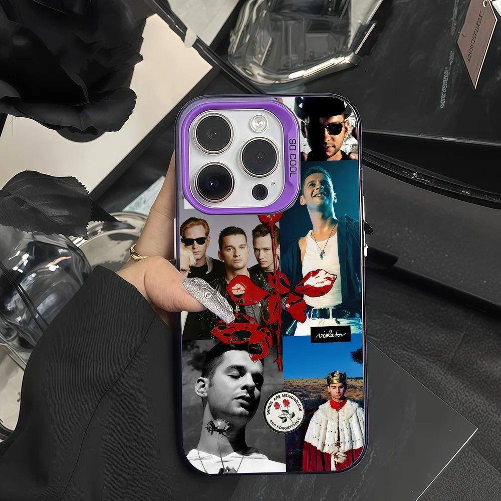 

Singer M-Mode Phone Case For Samsung S25 S24 S23 A07 A17 A06 Ultra FE Plus Protective IMD Color Cover D-Depeche