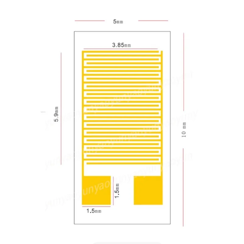 Flexible PET Interdigital Electrode Gas Humidity Sensor Chip for Wearable Devices